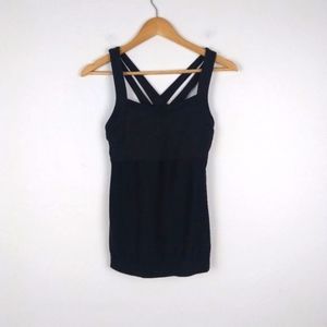 💥 EUC Athleta Crisscross Black Top